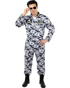 Fato de piloto de caça para homem