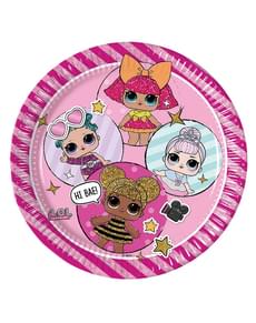 8 LOL Surprise lautaset (23 cm)