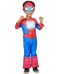 Costume di Spiderman che brilla nel buio per bambino - Spidey e il suo superteam