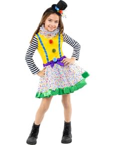 Costume da clown deluxe per bambina