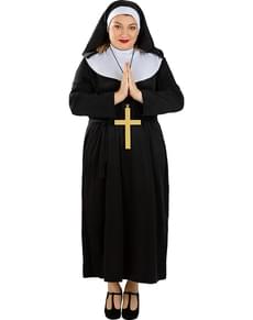 Nun Costume with Cross Large Size