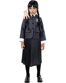 Wednesday Addams Uniform-Kostüm für Mädchen - Offiziell von Netflix