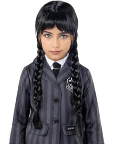 Wednesday parykke til pige - Wednesday Addams Officiel Netflix