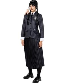 Déguisement uniforme Mercredi Addams - Officiel Netflix
