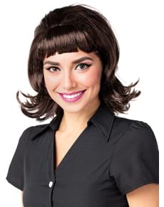 Peruca morena dos anos 50