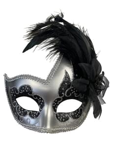 Wenecki maska z piórami