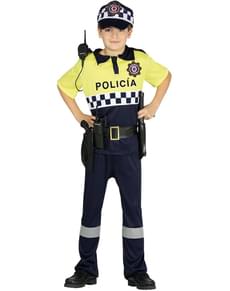 Disfraz de policía local para niño