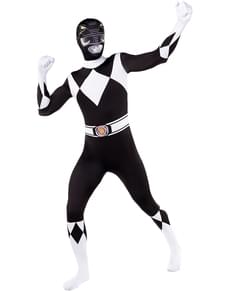 Costum Power Ranger Negru a Doua Piele
