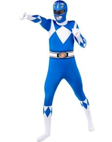 Modra Power Ranger kostum Druga koža
