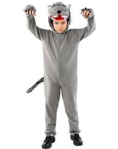 Grijze wolf kostuum voor kinderen