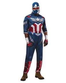Fantasia de Capitão América: Brave New World Deluxe para homem