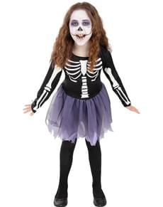 Skeleti kostüüm tüdrukutele