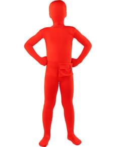 Zweite Haut Kostüm rot für Kinder
