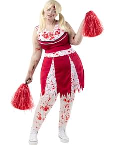 Costum de majorete zombie mărime mare pentru femei