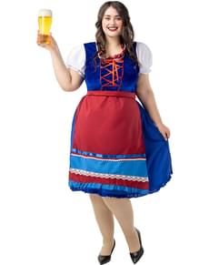 Strój Tyrolka Deluxe Plus Size dla kobiet