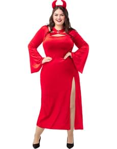 Plus size kostým ďábelská kněžka pro ženy