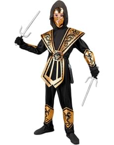 Gouden Ninja kostuum voor kinderen