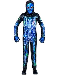Toksisk skeletkostume til børn