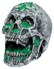 Radioactive decorative skull