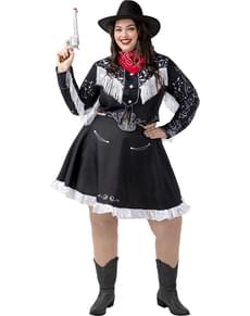 Dame cowboy Kostyme for store størrelser