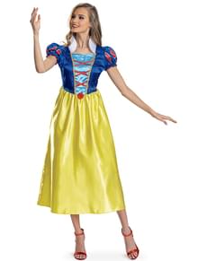 Fato clássico da Branca de Neve para mulher