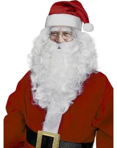 Parrucca con barba di Babbo Natale Deluxe