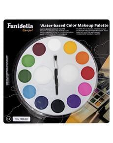 Farbige Schminkpalette