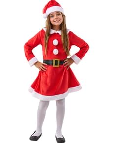 Déguisement mère noël deluxe pour fille