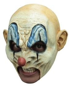 Dämonische Clown Maske mit Glatze für Erwachsene