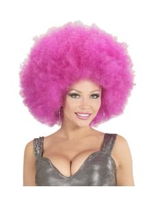 Gigantsik Lilla Afro Parykk for Voksne