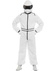 Fato de piloto branco para adulto