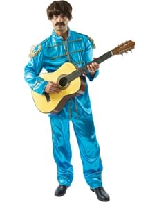 Disfraz de músico de Liverpool azul para hombre
