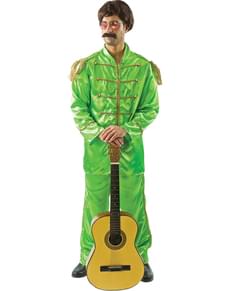 Déguisement musicien Liverpool vert homme