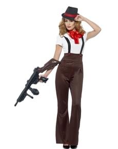 Déguisement gangster glamour femme