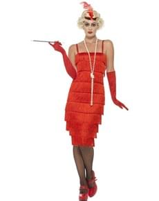 Woman's Red Little Miss 1920's Costume