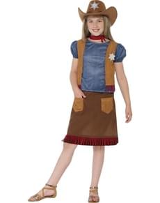 Costume cowgirl per bambina. Consegna express