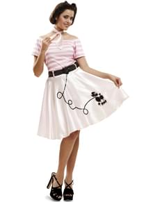 Rock & Roll chick kostuum voor dames