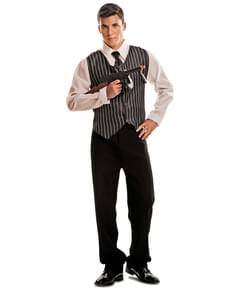 Fato de gangster anos 20 para homem