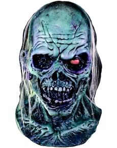 Masque tête de mort diabolique œil rouge adulte