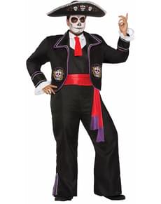 Costume da mariachi giorno dei morti per uomo taglie forti