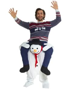 Déguisement de bonhomme de neige Carry Me adulte