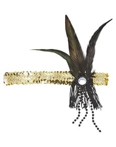 Bandeau charleston doré