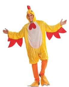 Costume da gallo del pollaio per adulto
