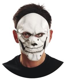 Máscara de calavera blanca para adulto