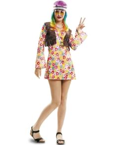 Disfraz de hippie primavera para mujer