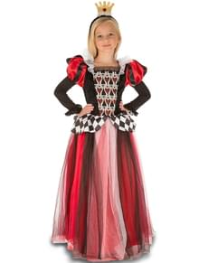Costum de regină de inimă fermecătoare pentru fată