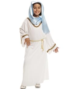 Fato de Virgem Maria de Presépio para menina