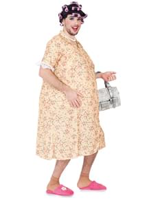 Costum de doamnă cu bigudiuri pentru bărbat