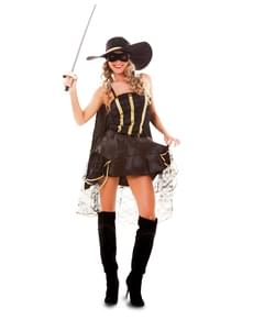 Costum de bandită mascată pentru femeie