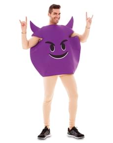 Emoticon kostuum ontdeugend voor volwassenen